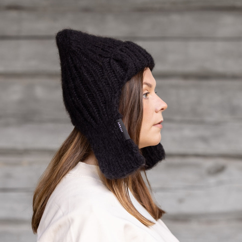 Black Lento beanie | Wool beanie | Myssy – Myssyfarmi