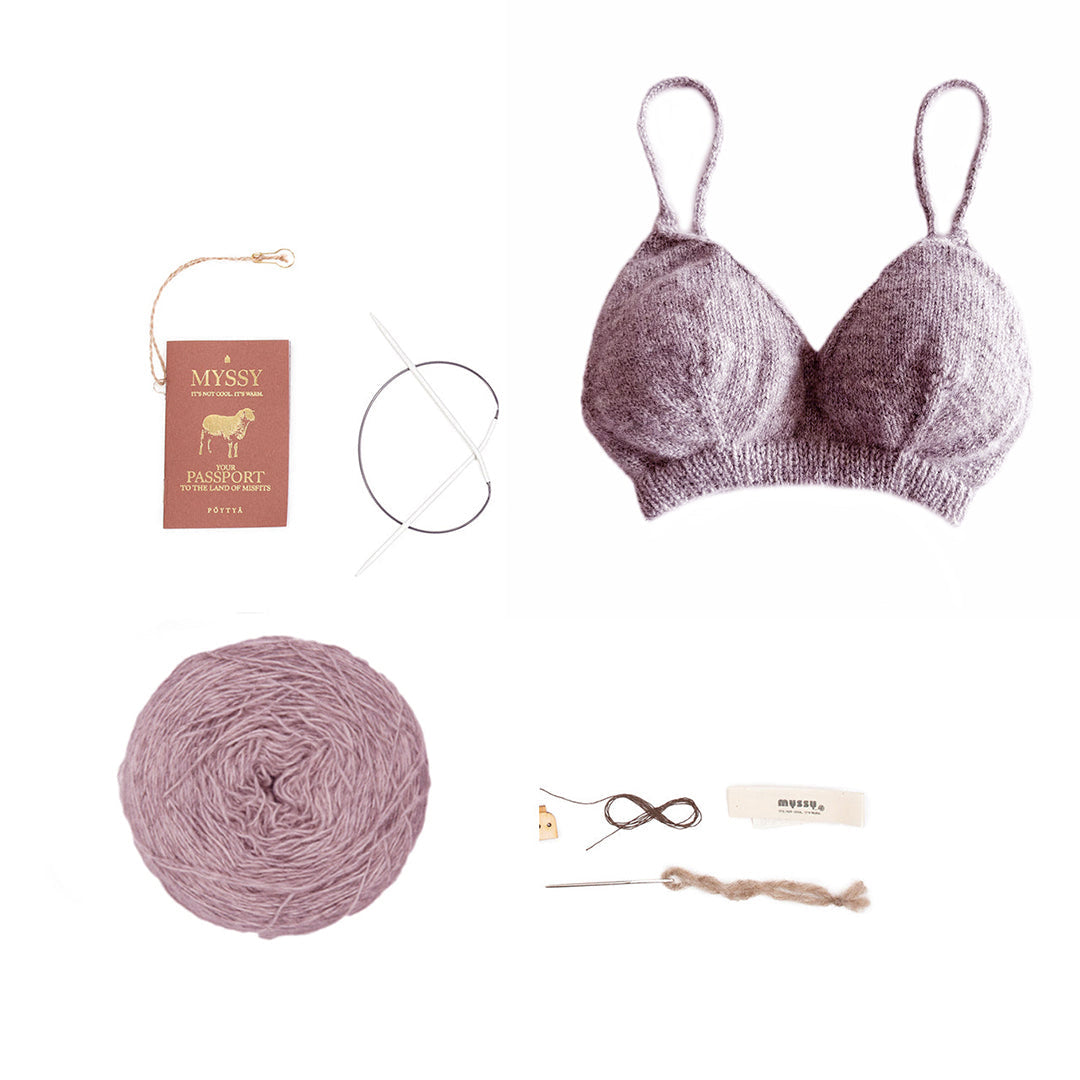 Neilikka Myssy Bra KnitKit