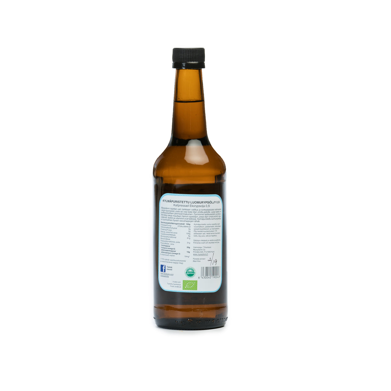 Myssyfarmin luomurypsiöljy 0,5L